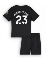 Tottenham Hotspur Pedro Porro #23 Bortedraktsett Barn 2025-26 Korte ermer (+ bukser)